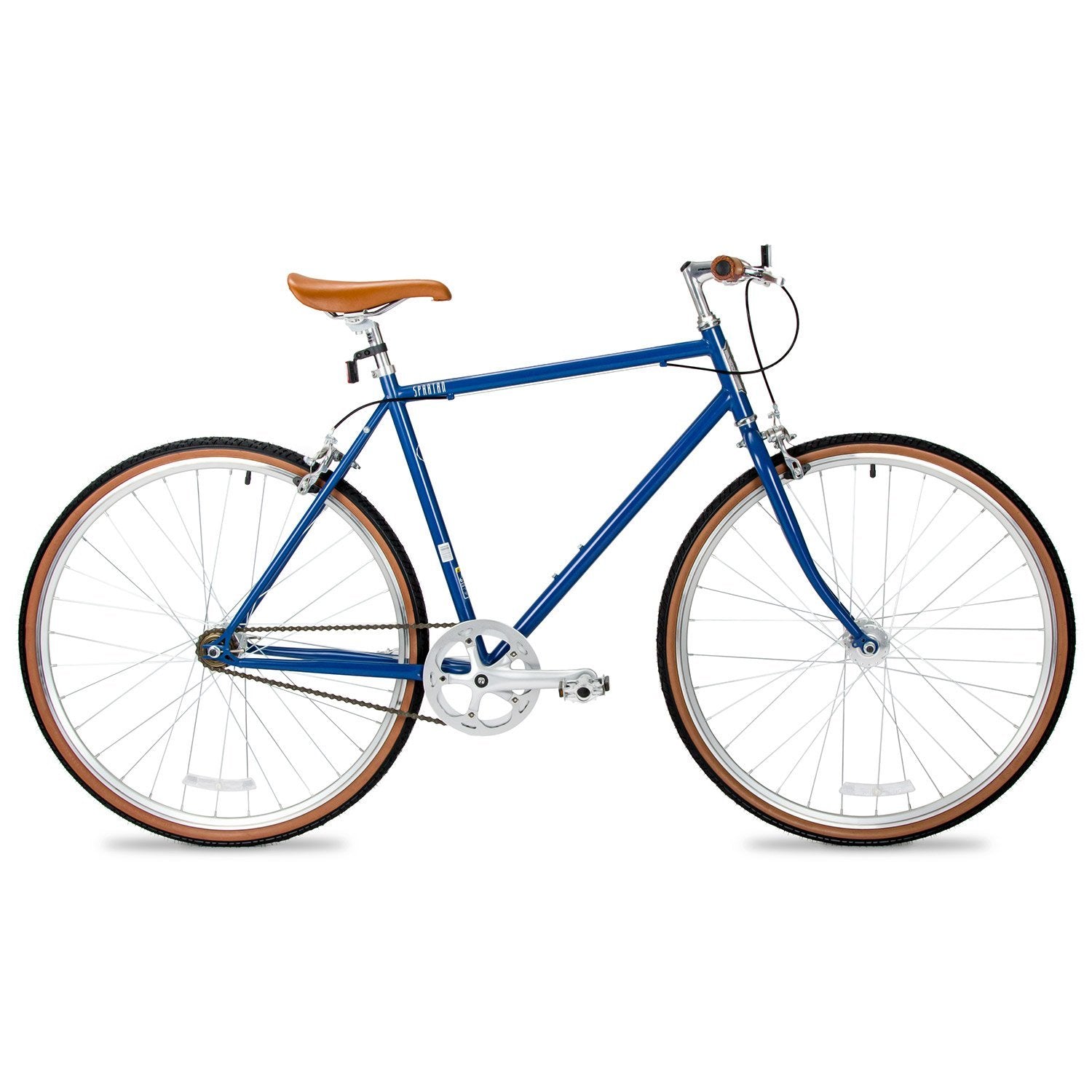 Spartan 700c Platinum Men's Fixie Bicycle (Single-Speed) Matte Navy