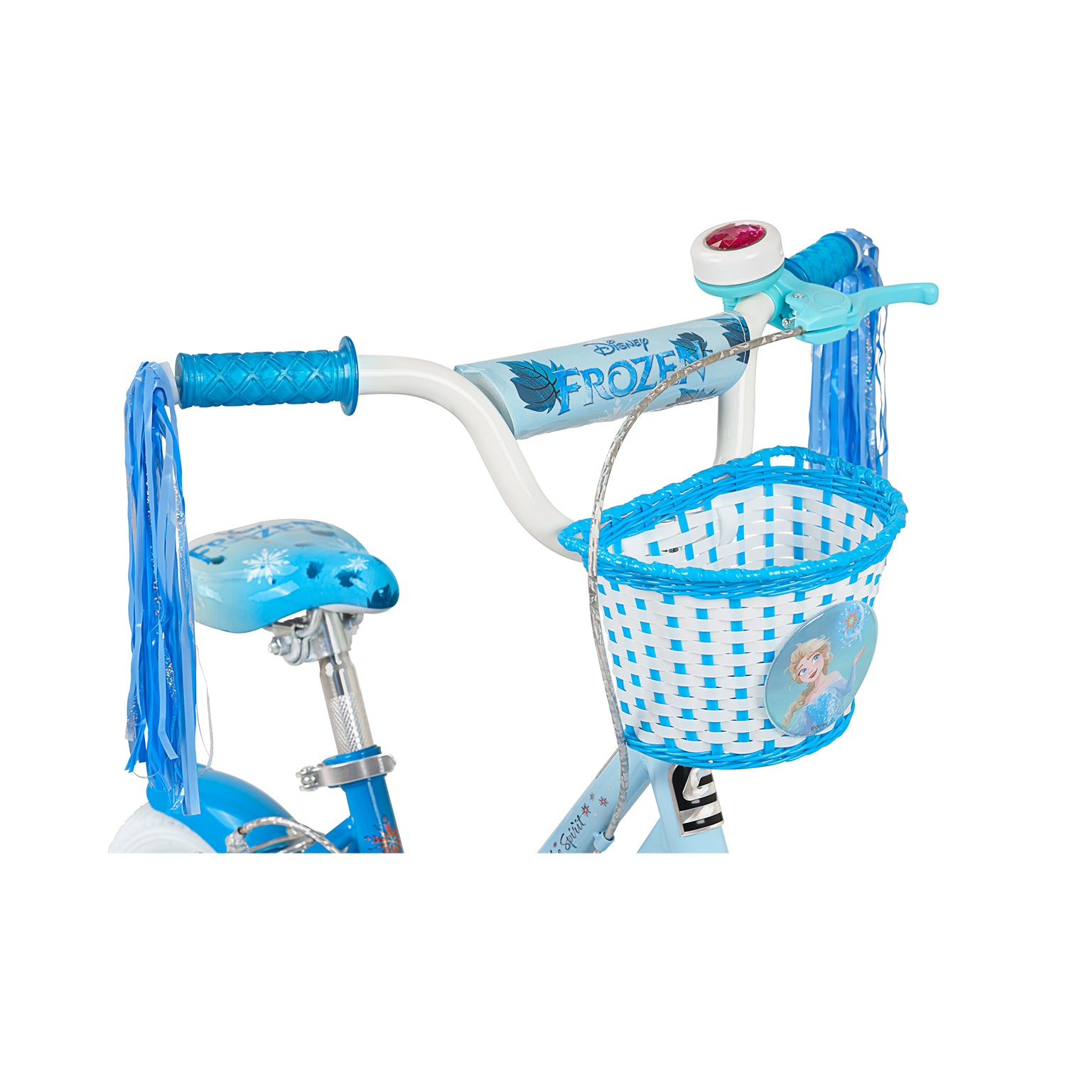 Frozen bike with basket on sale