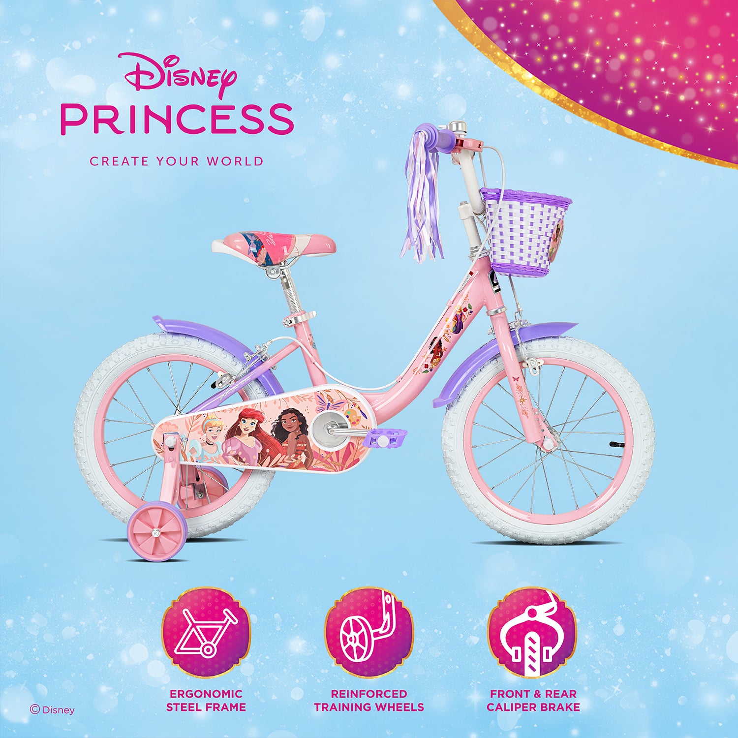 Disney Princess Bike Pink Bike For Girls Huffy Disney Princess
