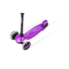 Ziggy 3-Wheel Tilt Scooter With LED lights - Purple