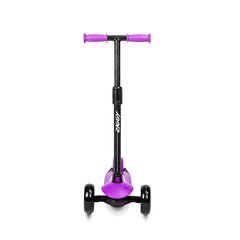 Ziggy 3-Wheel Tilt Scooter With LED lights - Purple