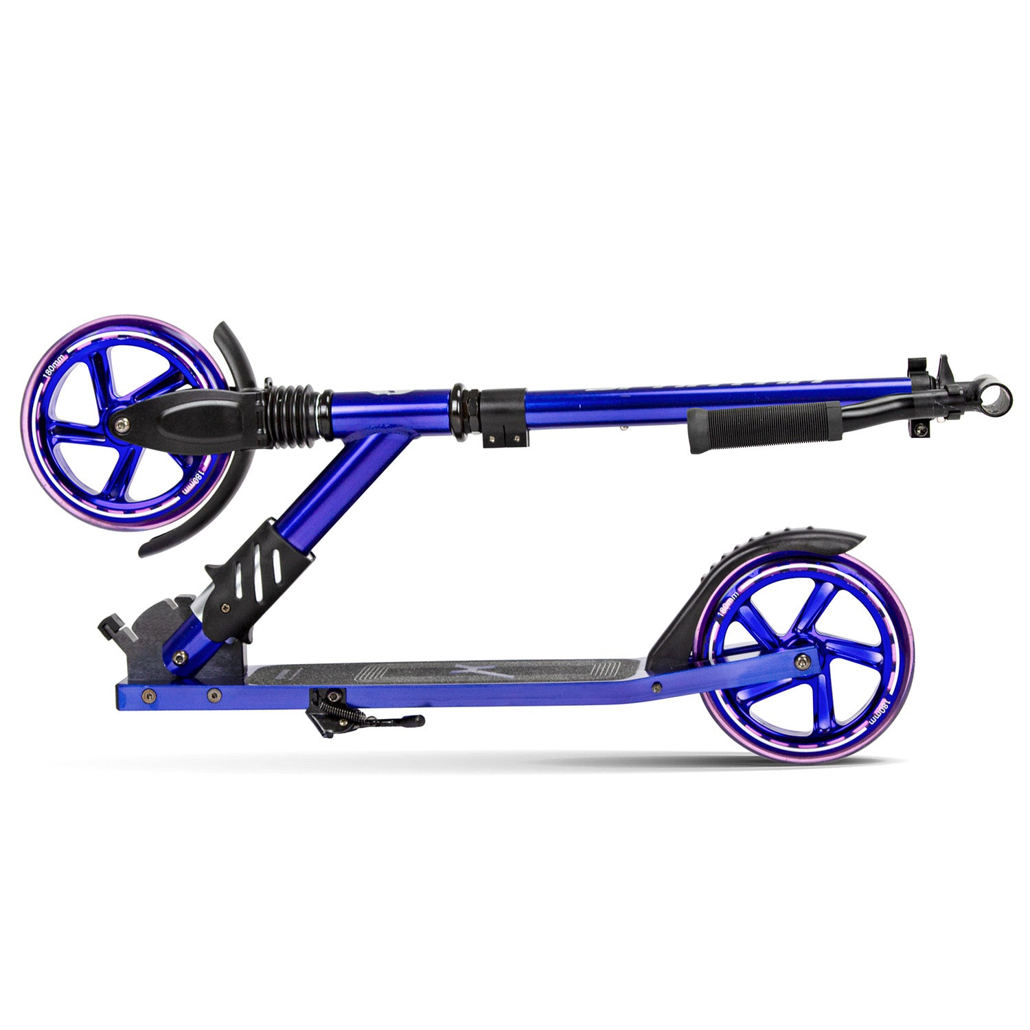 Spartan Extreme 180mm Folding Scooters - Purple Chrome