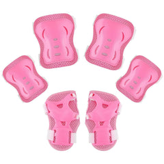 Spartan Knee & Elbow Pads and Wrist Protective Set - Pink