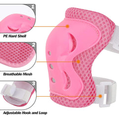 Spartan Knee & Elbow Pads and Wrist Protective Set - Pink