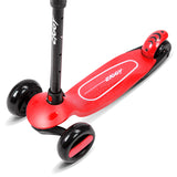 Ziggy 3-Wheel Tilt Scooter With LED lights - Red